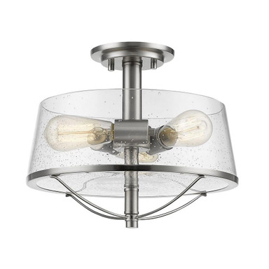 Fir Approach 3 Light 13.38 Inch Wide Semi Flush Mount by Bailey Street Home - 372-BEL-600709