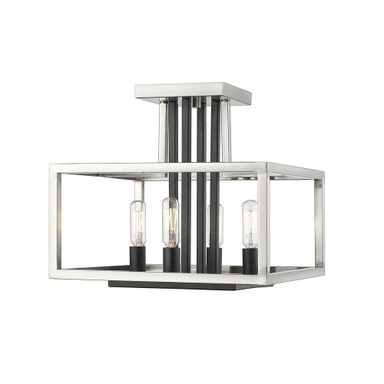 Balmoral Banks 4 Light 12 Inch Wide Semi Flush Mount by Bailey Street Home - 372-BEL-689130