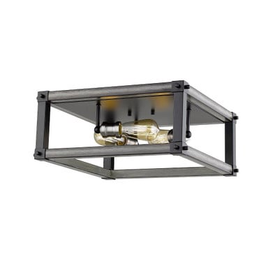 Dingle Loan 3 Light 16.25 Inch Wide Steel Flush Mount by Bailey Street Home - 372-BEL-856838