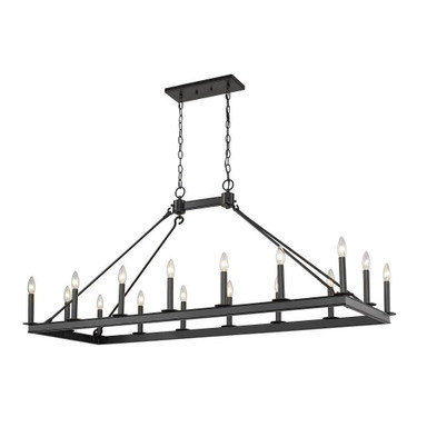 Woodrow Way 16 Light Large Linear Island Pendant by Bailey Street Home - 372-BEL-937835
