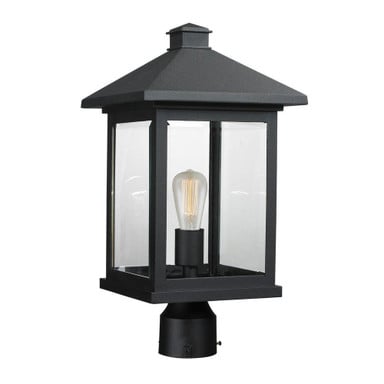 Fisher Fold 1 Light Outdoor Post Mount Lantern 9.5 x 18.5 Inches by BSH - 372-BEL-457466