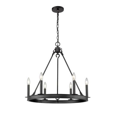 Woodrow Way 6 Light Medium Linear Chandelier by Bailey Street Home - 372-BEL-937838
