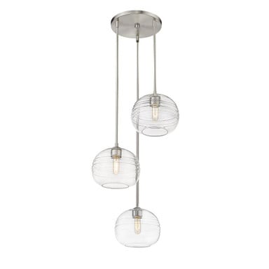 Arran Woods 3 Light Large Pendant 30 Inch Tall by Bailey Street Home - 372-BEL-937886