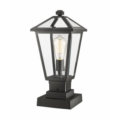 Keats Cloisters 1 Light Outdoor Square Pier Mount by Bailey Street Home - 372-BEL-1002077