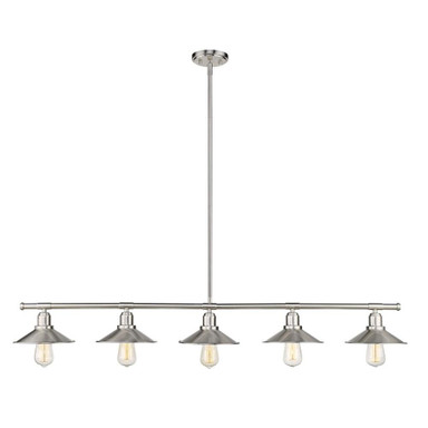 Douglas Oak 5 Light Small Island Pendant by Bailey Street Home - 372-BEL-1002047