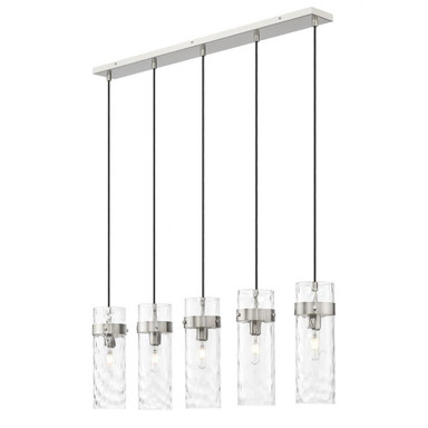Robinson Down 5 Light Linear Chandelier 15 Inch Tall X 5.25 Inch Wide by BSH - 372-BEL-1365432
