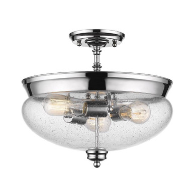 Uplands Grange 3 Light Vintage Semi Flush Mount by Bailey Street Home - 372-BEL-495505