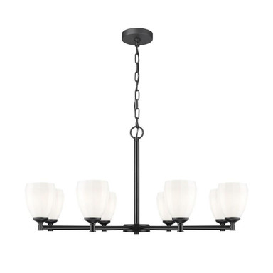 Wessex Top 8 Light Chandelier 19.25 Inch Tall and 42 Inch Wide by BSH - 372-BEL-1374901
