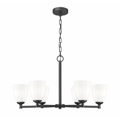 Wessex Top 6 Light Chandelier 18.25 Inch Tall and 32 Inch Wide by BSH - 372-BEL-1374900