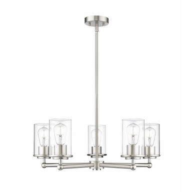 Evesham Glas 5 Light Medium Chandelier by Bailey Street Home - 159-BEL-1325468