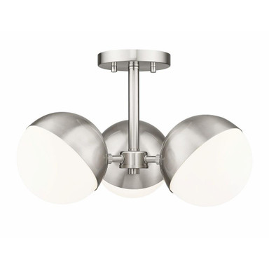 Meadowhead Terrace 3 Light Semi Flush Mount 17.25 Inch Wide by BSH - 372-BEL-1365443
