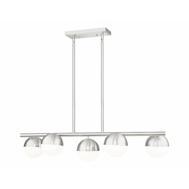 Meadowhead Terrace 5 Light Linear Chandelier 12 Inch Wide by BSH - 372-BEL-1365447