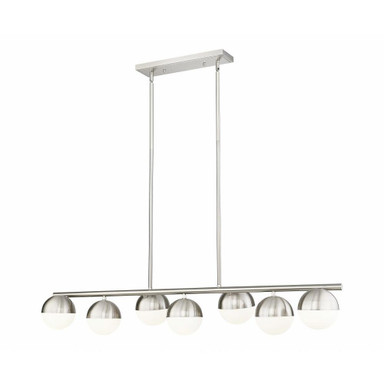 Meadowhead Terrace 7 Light Linear Chandelier 12 Inch Wide by BSH - 372-BEL-1365449