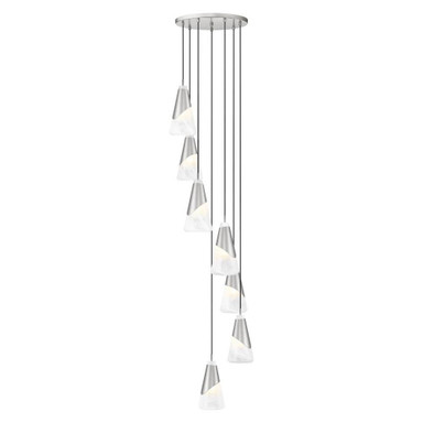 Beckhill Green 7 Light Chandelier 13.25 Inch Tall and 18 Inch Wide by BSH - 372-BEL-1374932