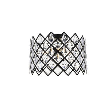 Black Horse Mews 3 Light 13 Inch Wide Flush Mount by Bailey Street Home - 390-BEL-1302319