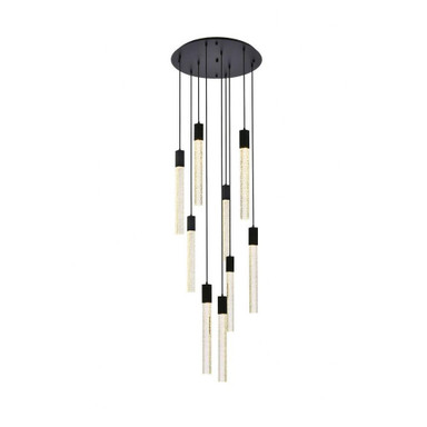 Blackberry Loke 9 Light Large Pendant 24 Inch Tall by Bailey Street Home - 390-BEL-1302399