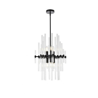 Broadmeadow Lane 6 Light Large Pendant 24 Inch Tall by Bailey Street Home - 390-BEL-1302524