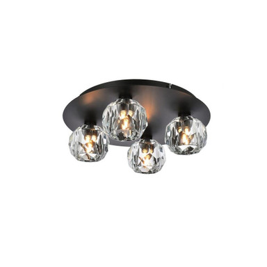 Roman Grove 4 Light 14 Inch Wide Flush Mount by Bailey Street Home - 390-BEL-1287873