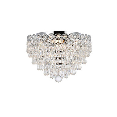 Little Mallett 4 Light 14 Inch Wide Steel Flush Mount by Bailey Street Home - 390-BEL-875889