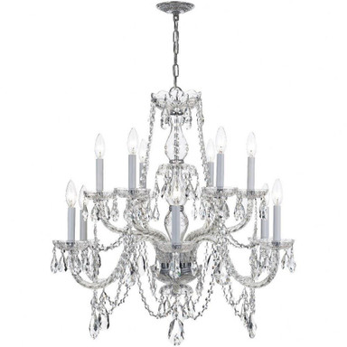 Lindsay Quadrant 12 Light Large 2 Tier Chandelier by Bailey Street Home - 49-BEL-406209