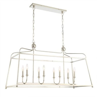 Silverdale Fairway 8 Light Oversized Chandelier by BSH 49-BEL-620414