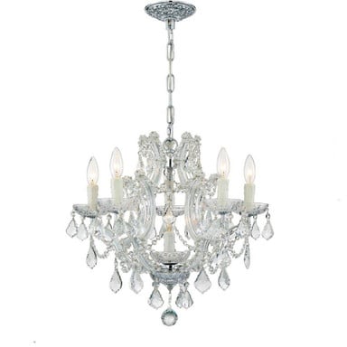 Barclay Avenue 6 Light Small Chandelier by Bailey Street Home - 49-BEL-406395