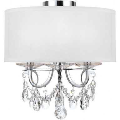 Crow Poplars 3 Light 14 Inch Wide Semi Flush Mount by Bailey Street Home - 49-BEL-1119022