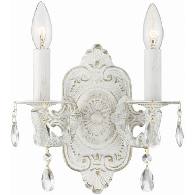 Queen Garth 2 Light Candle Wall Sconce 10 Inch Wide by Bailey Street Home - 49-BEL-406516