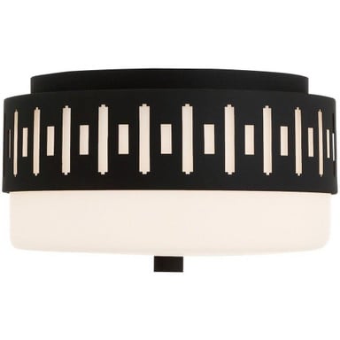 Townsend Elms 2 Light 13.37 Inch Wide Flush Mount by Bailey Street Home - 49-BEL-1033814