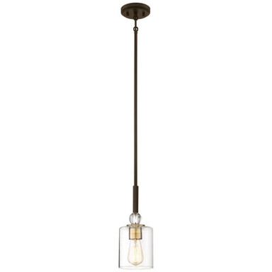 Woodstock Hey - 1 Light Mini Pendant in Transitional Style - 12.25 inches tall by 5 inches wide - 57-BEL-621165
