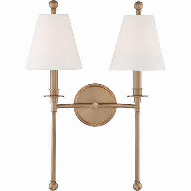 Sunnybank Cliff 2 Light Wall Sconce 14.5 Inch Tall by Bailey Street Home - 49-BEL-931547