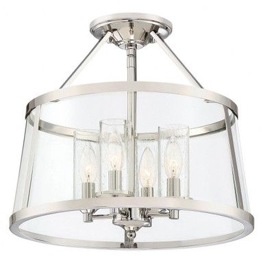 Falmouth Leaze 4 Light 16 Inch Wide Semi Flush Mount by Bailey Street Home - 71-BEL-1001552