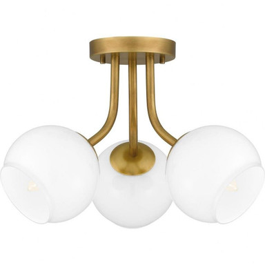 Amber Leaze 3 Light 16 Inch Wide Semi Flush Mount by Bailey Street Home - 71-BEL-1118959