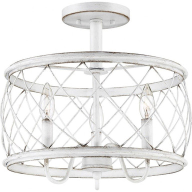 Fowler Limes 3 Light 15 Inch Wide Semi Flush Mount by Bailey Street Home - 71-BEL-1001626