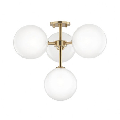 Andrew Lawn 16W 4 LED 20.2 Inch Wide Semi Flush Mount by Bailey Street Home - 735-BEL-2692849
