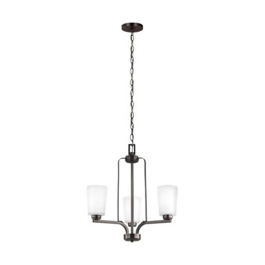 Mercer Edge - 9.5W Three Light Chandelier - 73-BEL-2755162