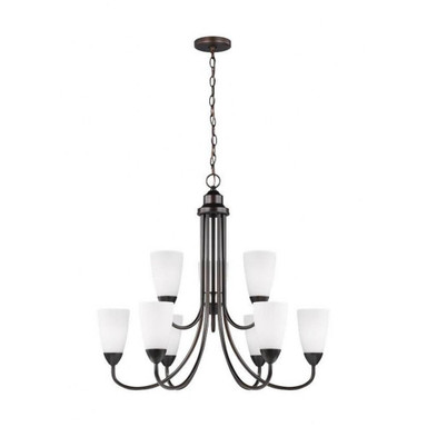 Balgarthno Place - 9.5W Nine Light 2-Tier Chandelier - 73-BEL-2755003