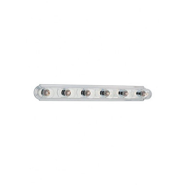 Six Light Vanity Bath Bar Fixture In Brushed Nickel With Made Of Steel-Size W36 H4 3/4 E2 1/2-Bathroom Lighting - 73-BEL-1001767