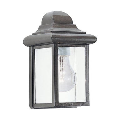 Single Light Rectangular Outdoor Wall Light - Exposed Bulb Porch Light - 73-BEL-1001957