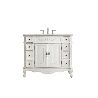 Devonshire Farm 42 Inch 8 Drawer Bath Vanity Sink Set by Bailey Street Home - 779-BEL-881177