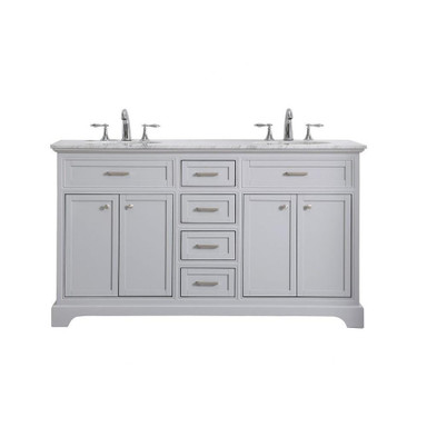 Lawn Brow 60 Inch 4 Drawer Bathroom Vanity Sink Set by Bailey Street Home - 779-BEL-688849