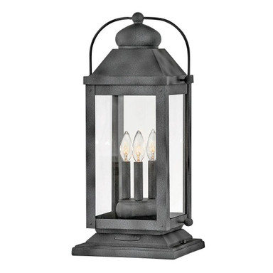 Clos Peris 3 Light Large Outdoor Low Voltage Pier Mount by BSH - 81-BEL-3335632