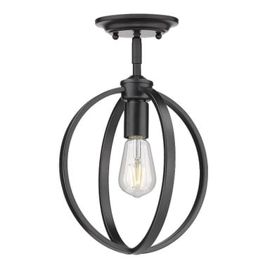 Newport Croft 1 Light 9.75 Inch Wide Semi Flush Mount by Bailey Street Home - 170-BEL-4159023