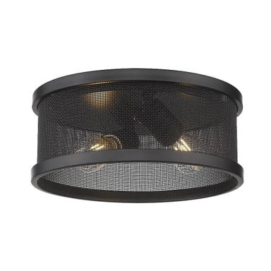 Channing 2 Light 11 Inch Wide Flush Mount by Golden - 3168-FM11