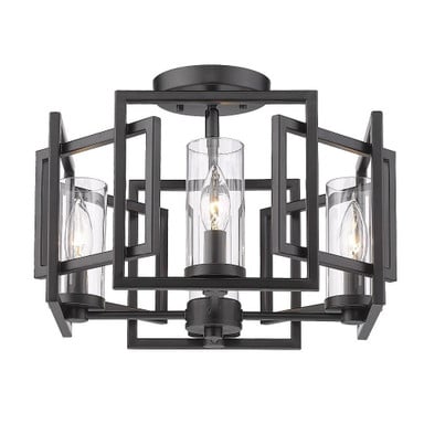 Marco 4 Light 16 Inch Wide Flush Flush Mount by Golden - 6068-FM