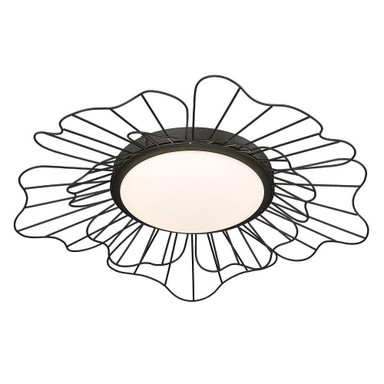Yasmin 16W 1 LED 23.63 Inch Wide Flush Mount by Golden - 9132-FM