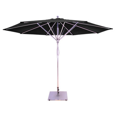 11 Foot Deluxe Pulley Lift Commercial Round Umbrella - 317-BEL-3131090