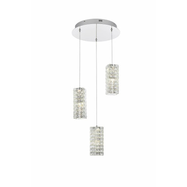 Chalky Lane 15W 3 LED Pendant 9.5 Inch Tall and 16 Inch Wide by BSH - 390-BEL-1366246