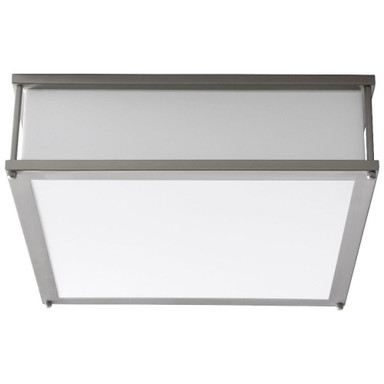 Britannia Leaze 10.1W 2 LED 16 Inch Wide Flush Mount with Emergency by BSH - 766-BEL-1309329