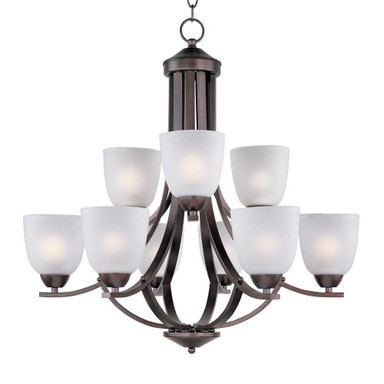 Axis 9 Light Large 2 Tier Chandelier by Maxim - 11226F